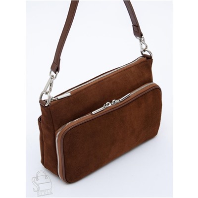 Сумка женская кожаная 8200PEF cocoa Polina&Eiterou в Новосибирске