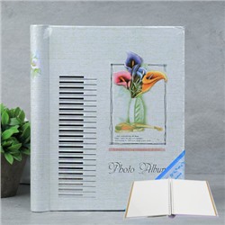 Фотоальбом магнитный 20 листов 3D цветок / 9821W /уп 40/микс 4 вида