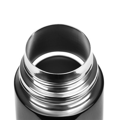 Термос гильза, 500 мл, с кружкой, сохраняет тепло до 8 часов, нержавеющая сталь, чёрный