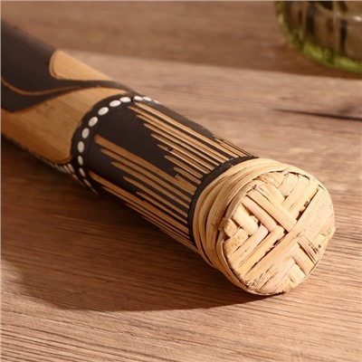 Сувенирный музыкальный инструмент посох дождя «Цветы на поляне» 40×5.5×5.5 см