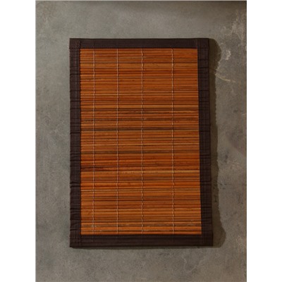 Коврик плетёный из кокосовых листьев, 60×40×0.7 см