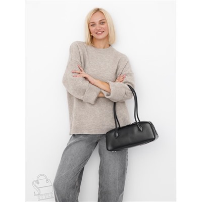 Сумка женская кожаная 6003LP black Polina&Eiterou  в Новосибирске