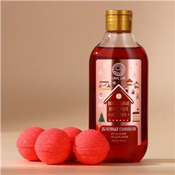 Подарочный набор URAL LAB «Городские истории»: гель для душа 300 мл и бомбочки для ванны 4×40 г, Новый Год