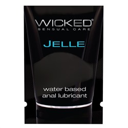 Анальный лубрикант Wicked Jelle на водной основе - 3 мл.
