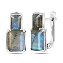 Серьги, лабрадорит, Канада