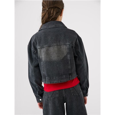 Куртка текстильная джинсовая для девочек