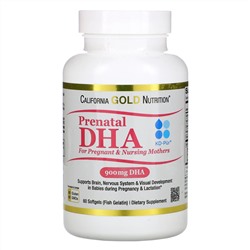 California Gold Nutrition, пренатальная ДГК для беременных и кормящих женщин, 450 мг, 60 мягких таблеток