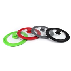 Многоразмерная крышка для посуды, Силиконовый ободок, 24см, 26см, 28см