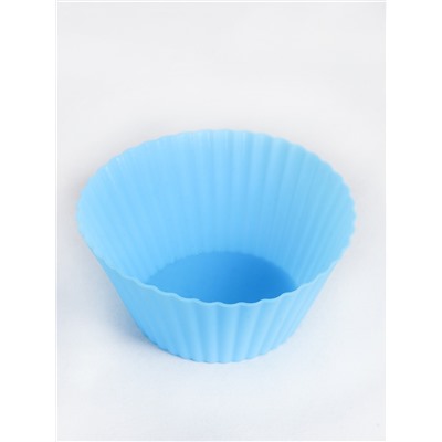 Форма для выпечки силиконовая для кексов 7х3 см / GF-625 /уп 10/2000/ синяя