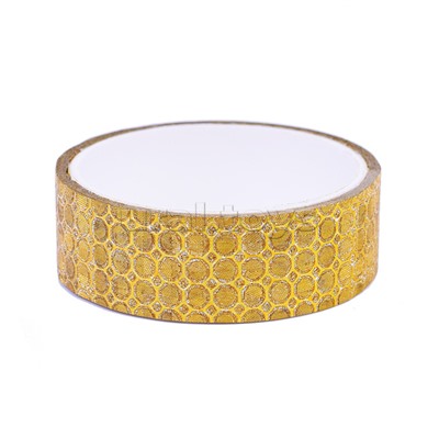 Клейкая лента декоративная блестящая с рисунком, полиэтиленовая основа 13 мкм, 15 ммx3 м, картонная втулка, в пластиковом блистере, цвет ассорти, микс дизайнов