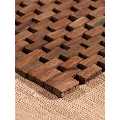 Коврик из тикового дерева, 30×20×0.7 см