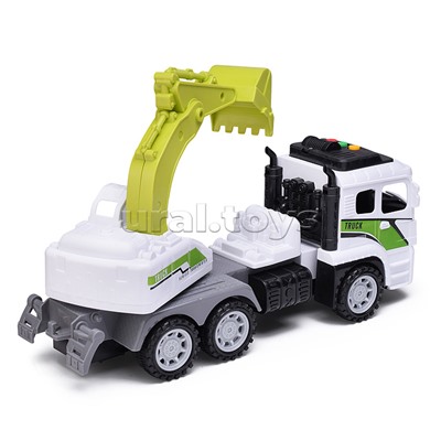 Машина "Грузовик экскаватор" в коробке