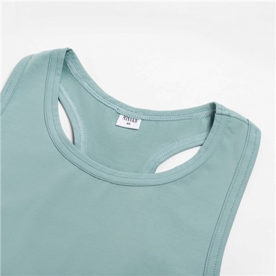 Топ женский MINAKU: Basic line, цвет аквамарин, размер 42