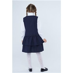 Школьный сарафан для девочки, цвет синий, рост 128