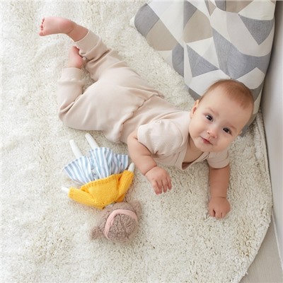 Штаны детские MINAKU, рост 74-80 см, бежевые