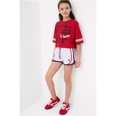 Фуфайка трикотажная для девочек (футболка) PLAYTODAY, 1241360