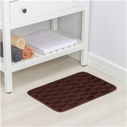 Коврик для ванной и туалета SAVANNA «Стоун», 40×60 см, коричневый