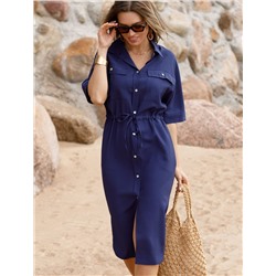 Платье-рубашка из плотного лиоцелла