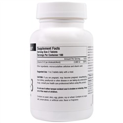 Source Naturals, витамин D-3, 1000 МЕ, 200 таблеток