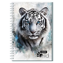 Записная книжка 96л. А5 на гребне 7БЦ, "Тигр"