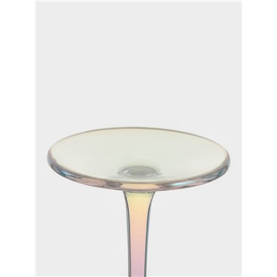 Бокал для шампанского Magistro «Дарио», 180 мл, 5×27.5 см, стекло, перламутровый