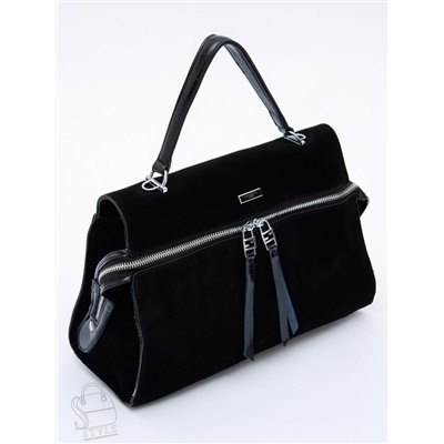 Сумка женская кожаная 9675MSS black Velina Fabbiano-Safenta в Новосибирске