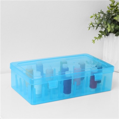 Органайзер для ниток, 42 ячейки, 23.5×13.5×6.5 см, МИКС