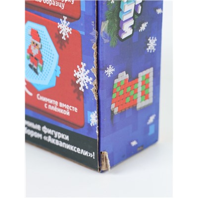 УЦЕНКА Аквамозаика "Дед мороз и носок", 200 деталей, Sl-02404