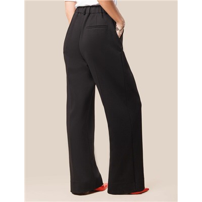 Брюки-палаццо на резинке сзади