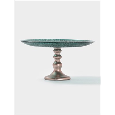 Блюдо сервировочное для торта Inspiration, d=28 см, на ножке, цвет изумрудный