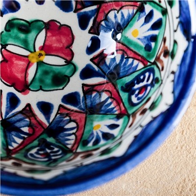 Пиала для чая Риштанская Керамика «Узоры», 200 мл, d=11 см, МИКС