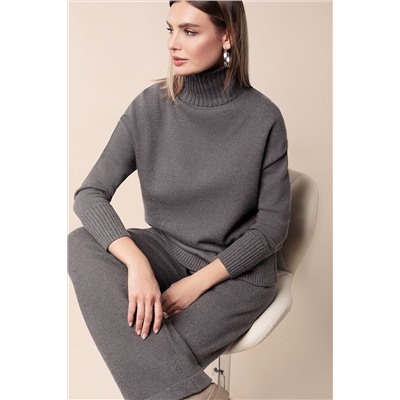 Прямые брюки из пряжи с кашемиром VILATTE, 1227798