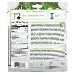Organic Traditions, Matcha Latte with Probiotics, 5.3 oz (150 g)