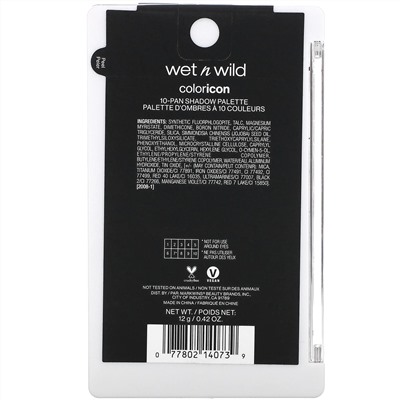 Wet n Wild, Color Icon, 10-Pan Shadow Palette, Nude Awakening, 0.42 oz (12 g)