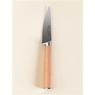 Нож кухонный овощной SL Home «Калабрия», нержавеющая сталь, 8.5 см, бежевый