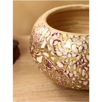 Банка для сыпучих продуктов, 16×16×12 см, бамбук
