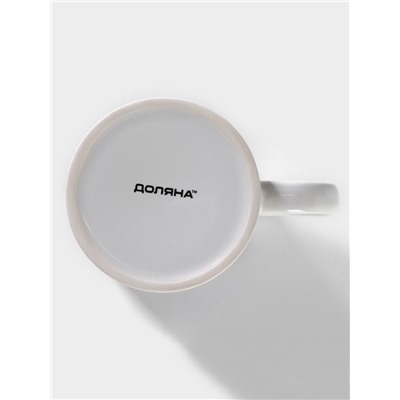 Кружка - хамелеон Доляна «Мечтай и улыбайся», 350 мл, керамика, белая