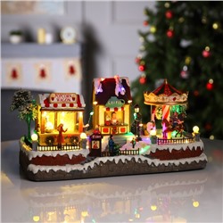 Светодиодная фигура «Рождественский парк» 43×23×22 см, полистоун, батарейки ААх3 (не в комплекте), USB, свечение мульти