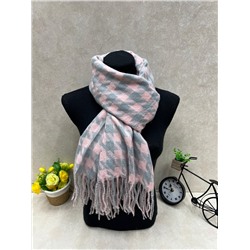 Палантин в клетку из кашемира, мультицвет