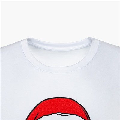 Футболка мужская новогодняя «Дед мороз», цвет белый, размер 56