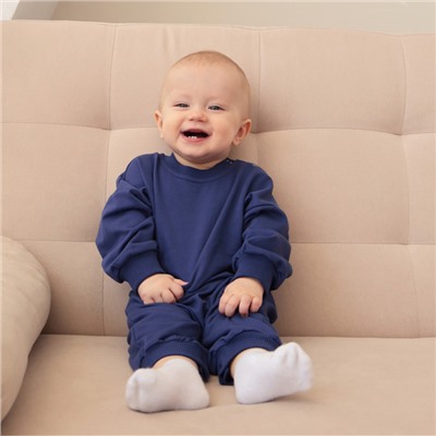 Комбинезон детский MINAKU темно-синий, рост 56-62 см