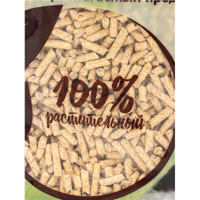 Наполнитель комкующийся растительный Wood Pellets, 5 л, CAT STEP