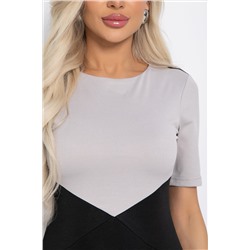 Платье Эрин (черно-серое) П12296-10