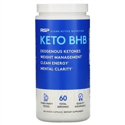 RSP Nutrition, Keto BHB, 240 растительных капсул