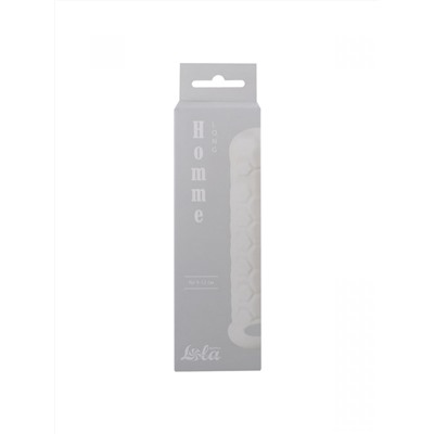 Белый фаллоудлинитель Homme Long - 13,5 см.