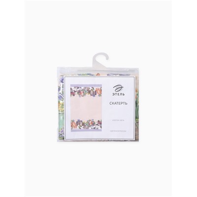 Скатерть «Этель. Уютные коты», 180×147 см, 100% хлопок, саржа 190 г/м²