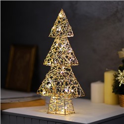 УЦЕНКА Фигура световая «Ёлочка», 36×17×6 см, 20 LED, от батареек ААх2, свечение тёплое белое