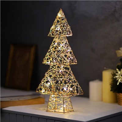 Светодиодная фигура «Ёлочка» 36×17×6 см, 20 LED, батарейки ААx2 (не в комплекте), свечение теплое белое