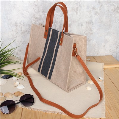 Сумка 33x13x25 / BLY-105 /уп 80/серая полоса