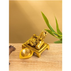 Подставка под благовония «Бог богатства Лорд Кубера», 10×6.5×6.5 см, латунь